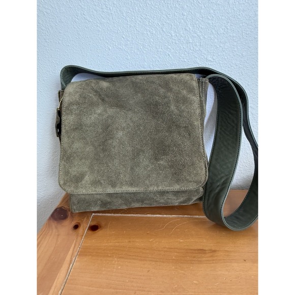 Giani Bernini Genuine Leather Suede Shoulder Bag/Satchel - Picture 1 of 11